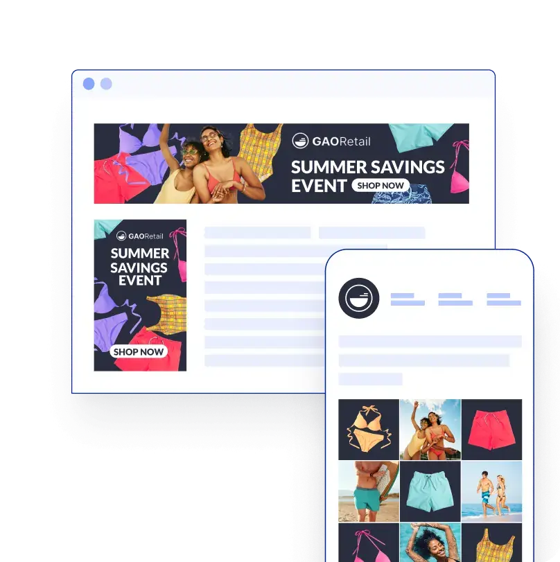 A computer screen and mobile device screen displaying various communication channels.